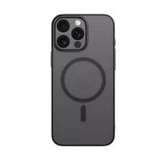 Coque en Silicone avec MagSafe iPhone 16 Pro Max Transparente (Devia) Noir — Devia · Smarty Paris 18e